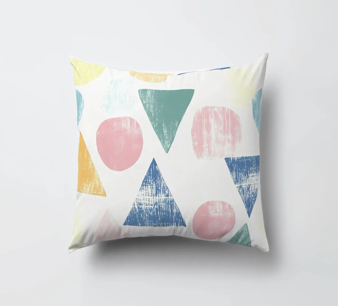 Forme colorate pastello cuscino da IamHomeStudio