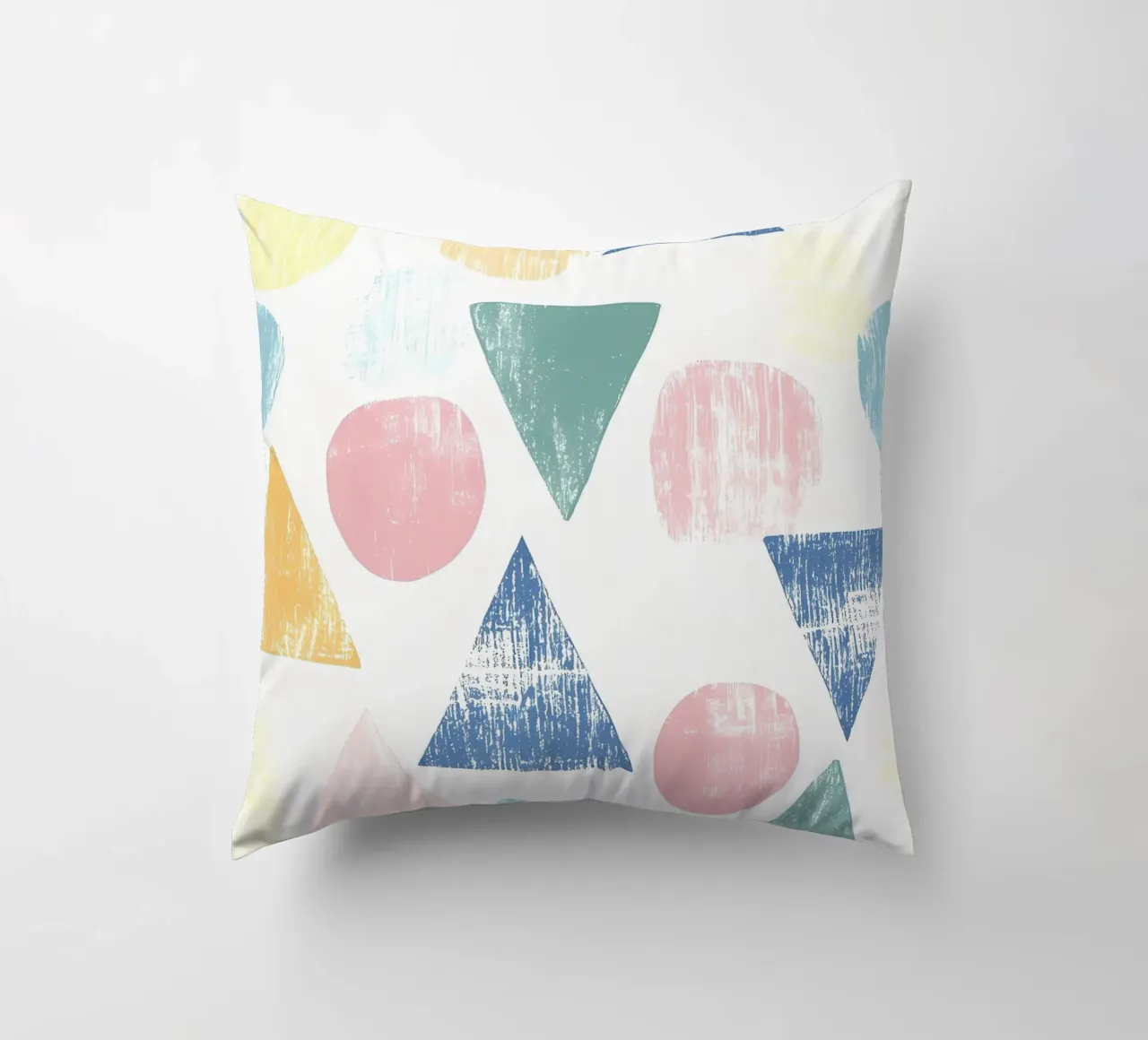 Forme colorate pastello cuscino da IamHomeStudio