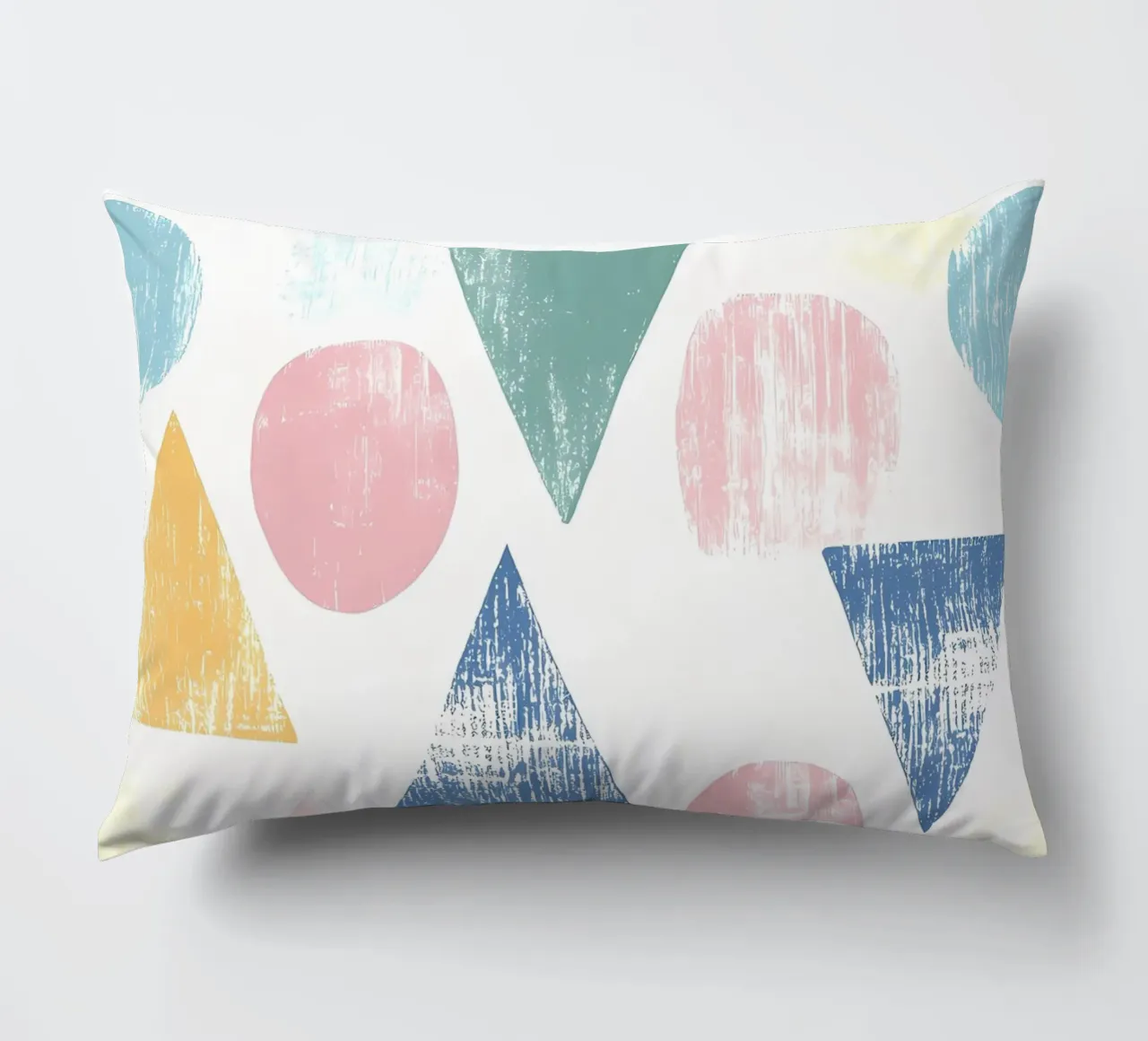 Forme colorate pastello cuscino da IamHomeStudio