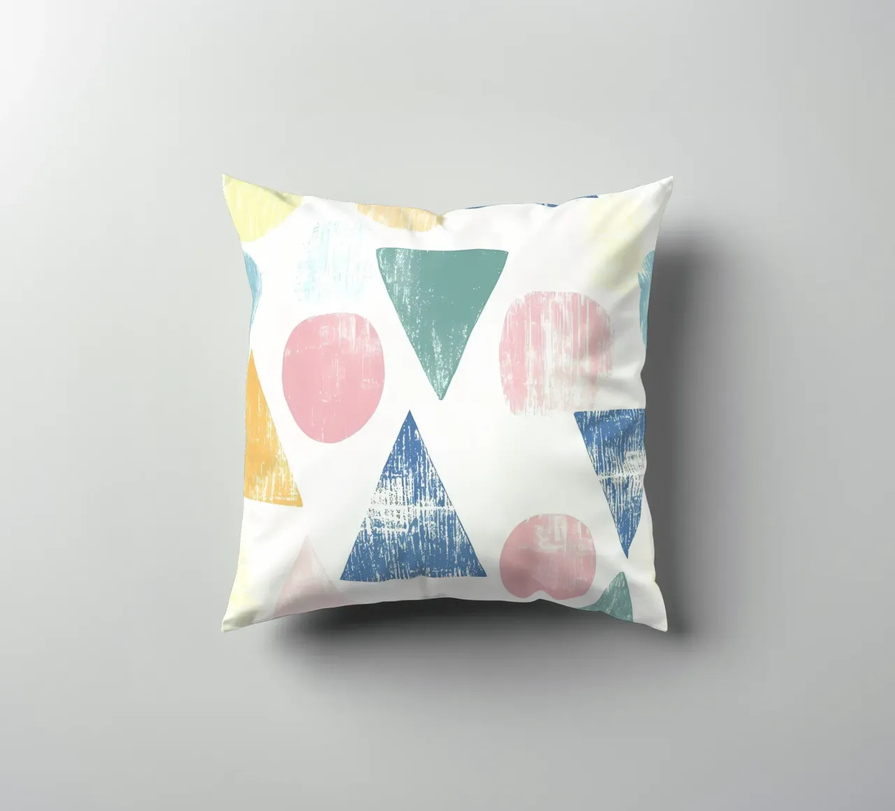 Forme colorate pastello cuscino da IamHomeStudio