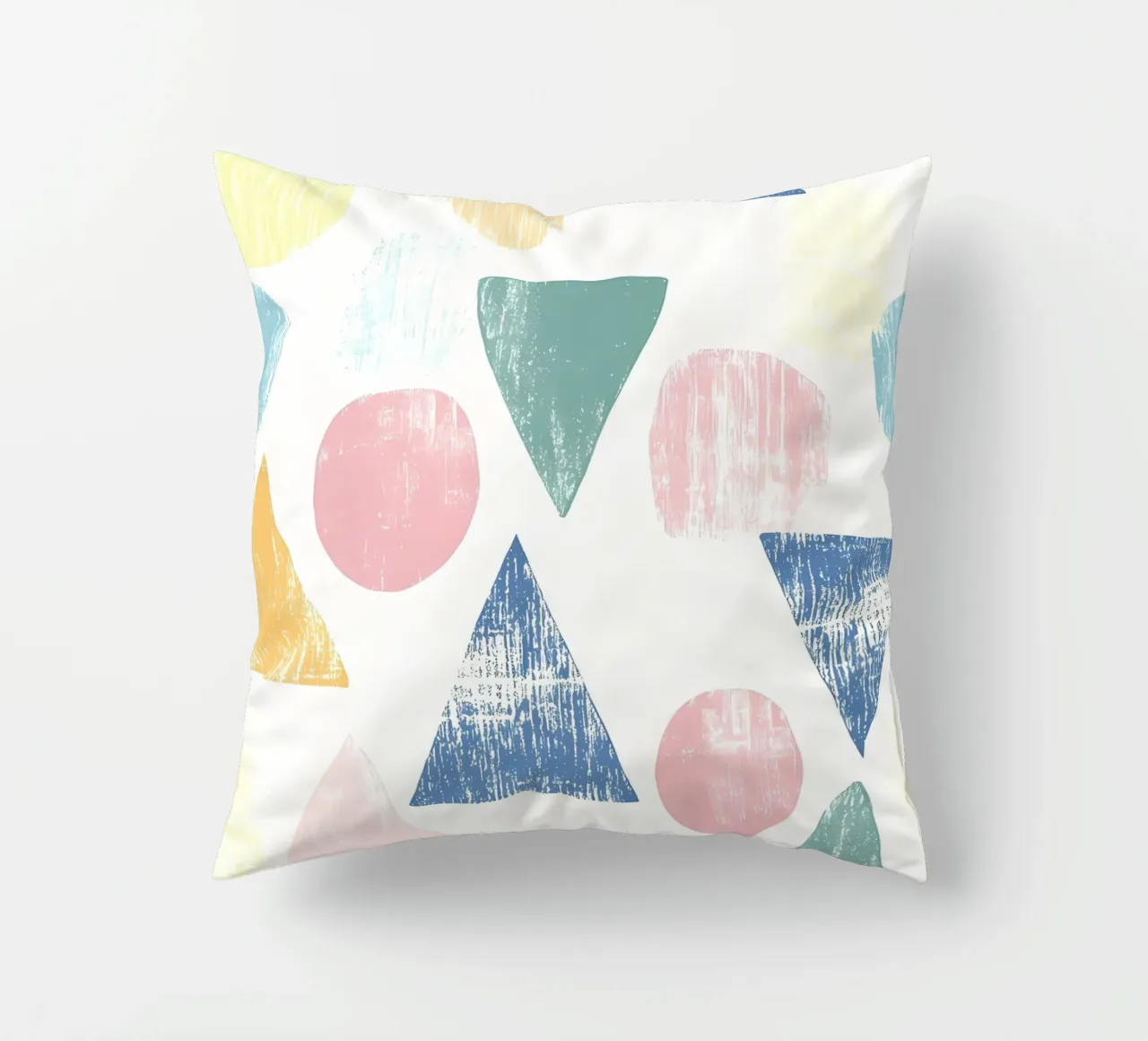 Forme colorate pastello cuscino da IamHomeStudio