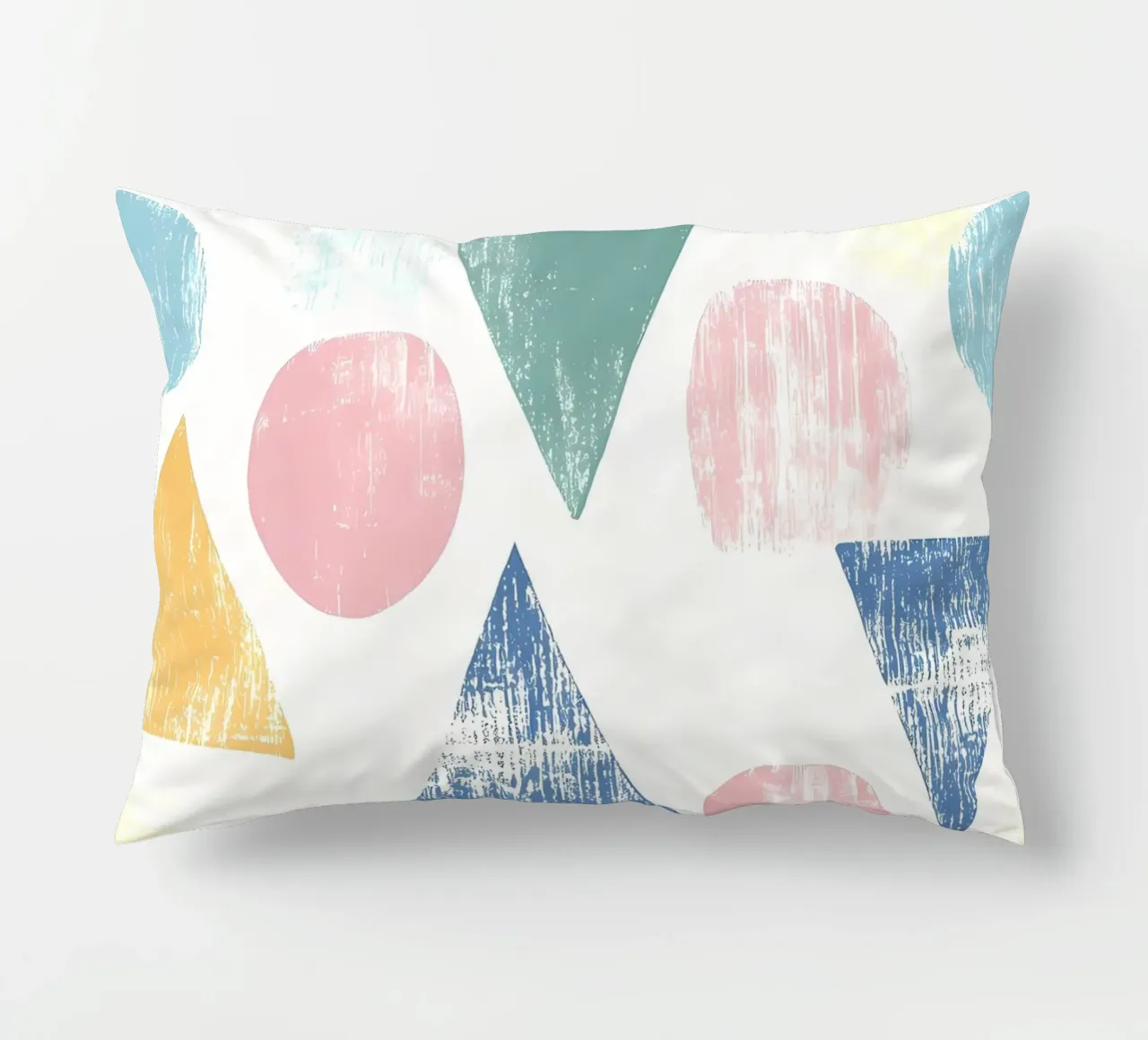 Forme colorate pastello cuscino da IamHomeStudio