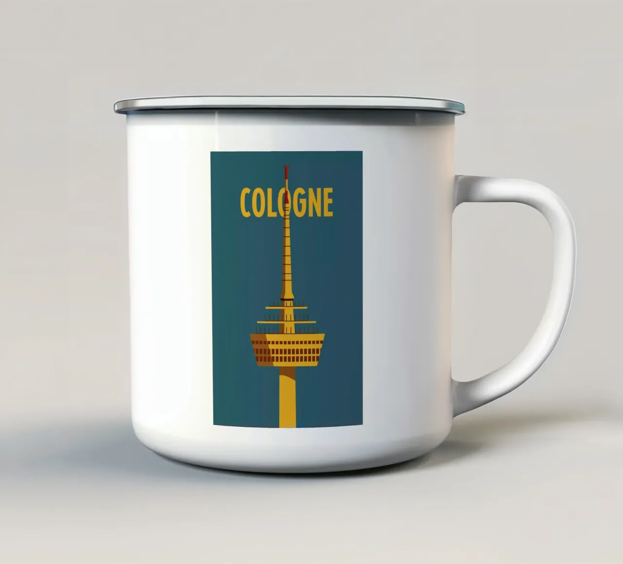 Cologne tazza in smalto da Designliga Products GmbH & Co. KG