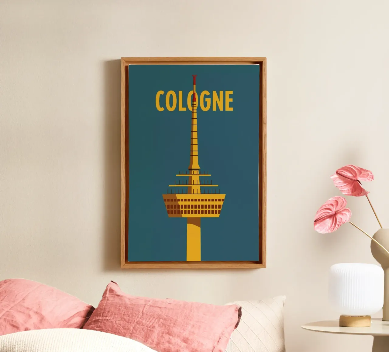 Cologne tela con Cornice a cassetta da Designliga Products GmbH & Co. KG