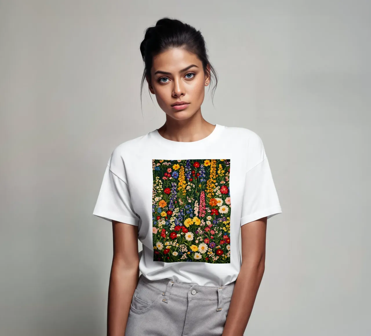 Prato di fiori colorati t-shirt da IamHomeStudio