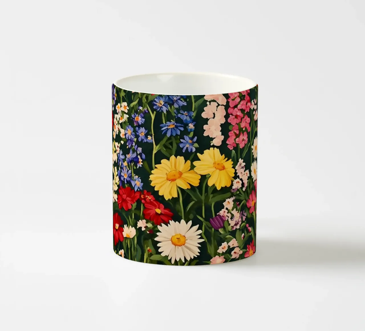 Prato di fiori colorati tazza in ceramica da IamHomeStudio