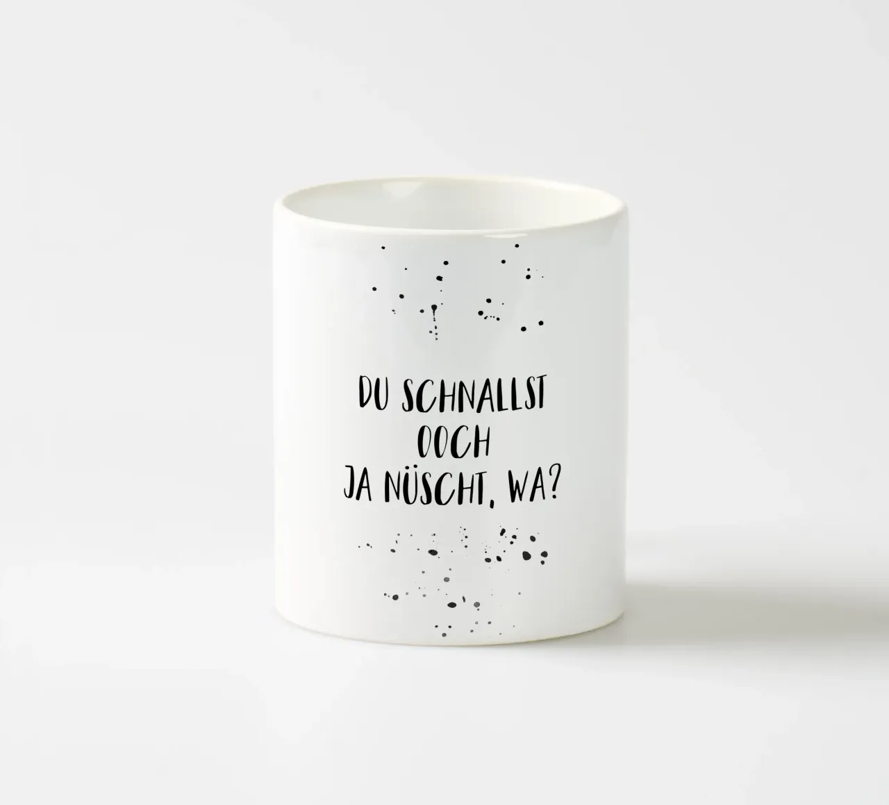 Berliner Schnauze DU SCHNALLST OOCH JA NÜSCHT, WA? tazza in ceramica da Melanie Viola