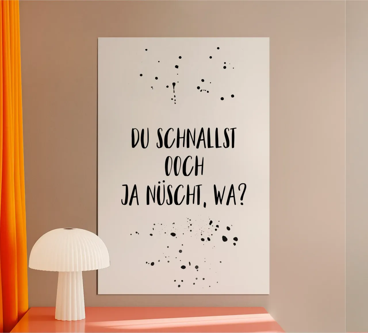 Berliner Schnauze DU SCHNALLST OOCH JA NÜSCHT, WA? hahnemühle by Melanie Viola