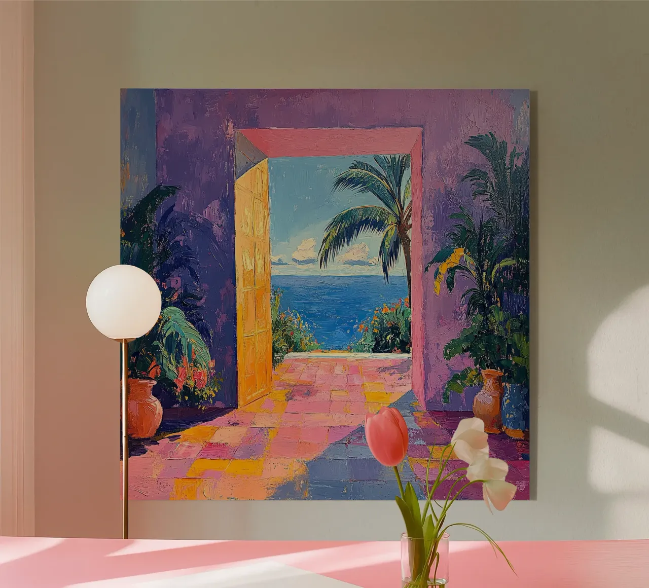 Matisse ispira "Visioni illuminate dal sole plexiglass da Nikis Art Studio