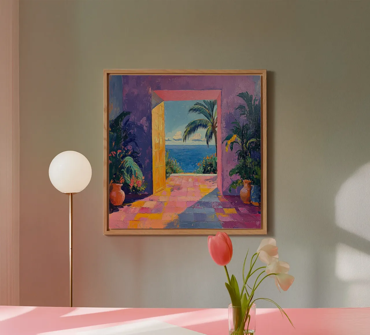 Matisse ispira "Visioni illuminate dal sole alluminio dibond da Nikis Art Studio