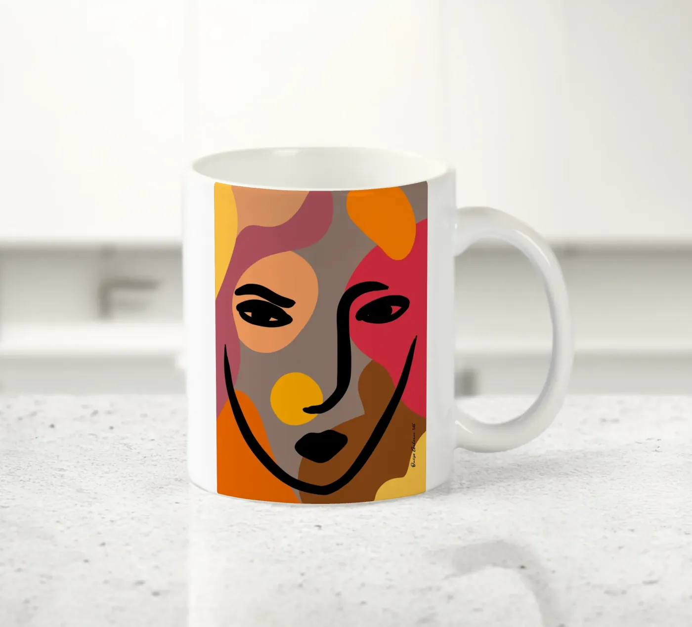 Luminous Shadows ceramic mug by Mike Leymi