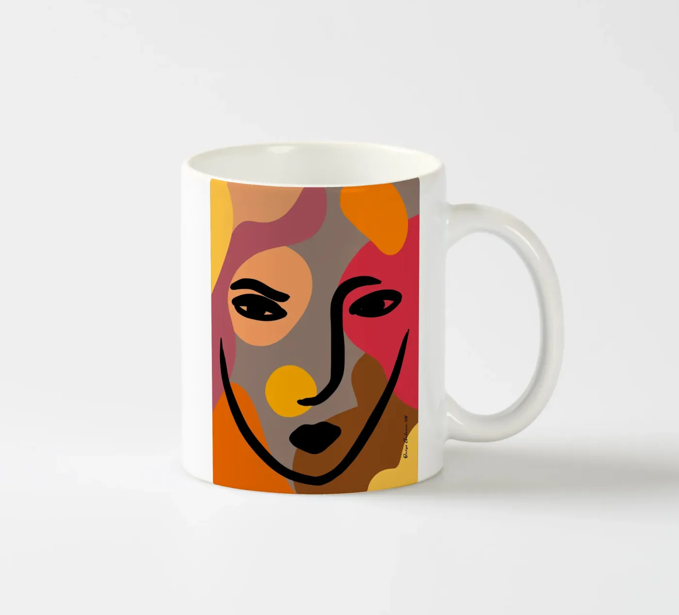Luminous Shadows ceramic mug by Mike Leymi