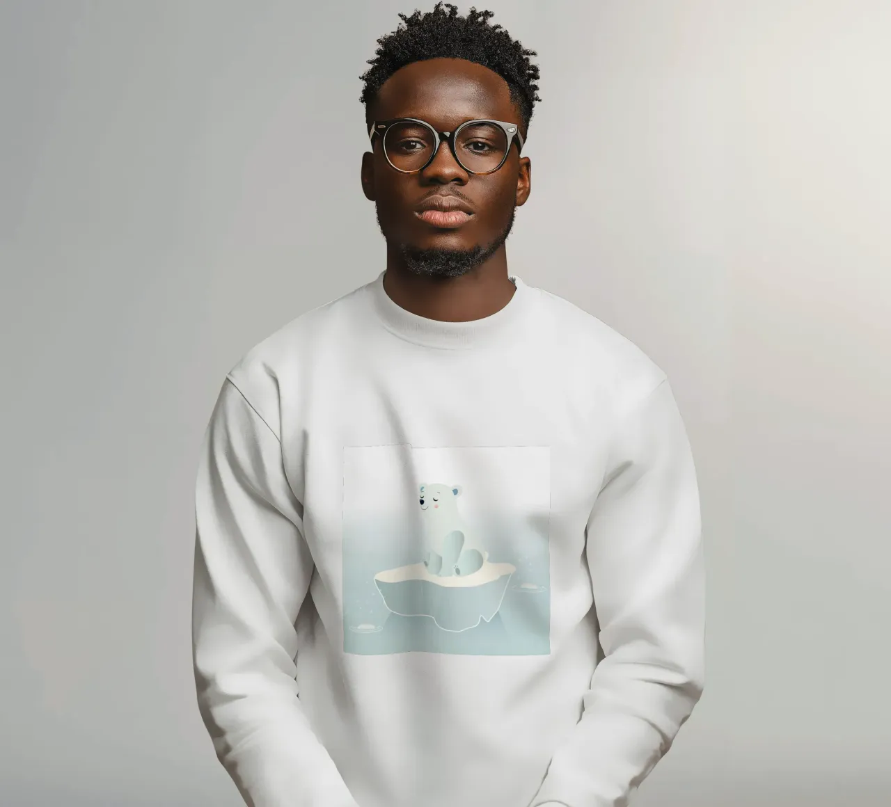 Sognare un orso polare su una banchisa felpa da namosh