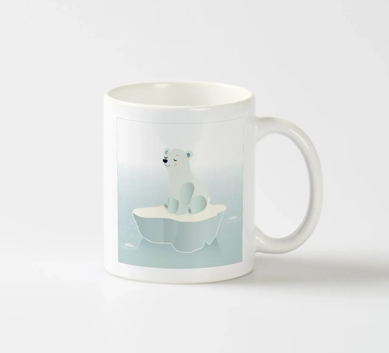 Sognare un orso polare su una banchisa tazza in ceramica da namosh