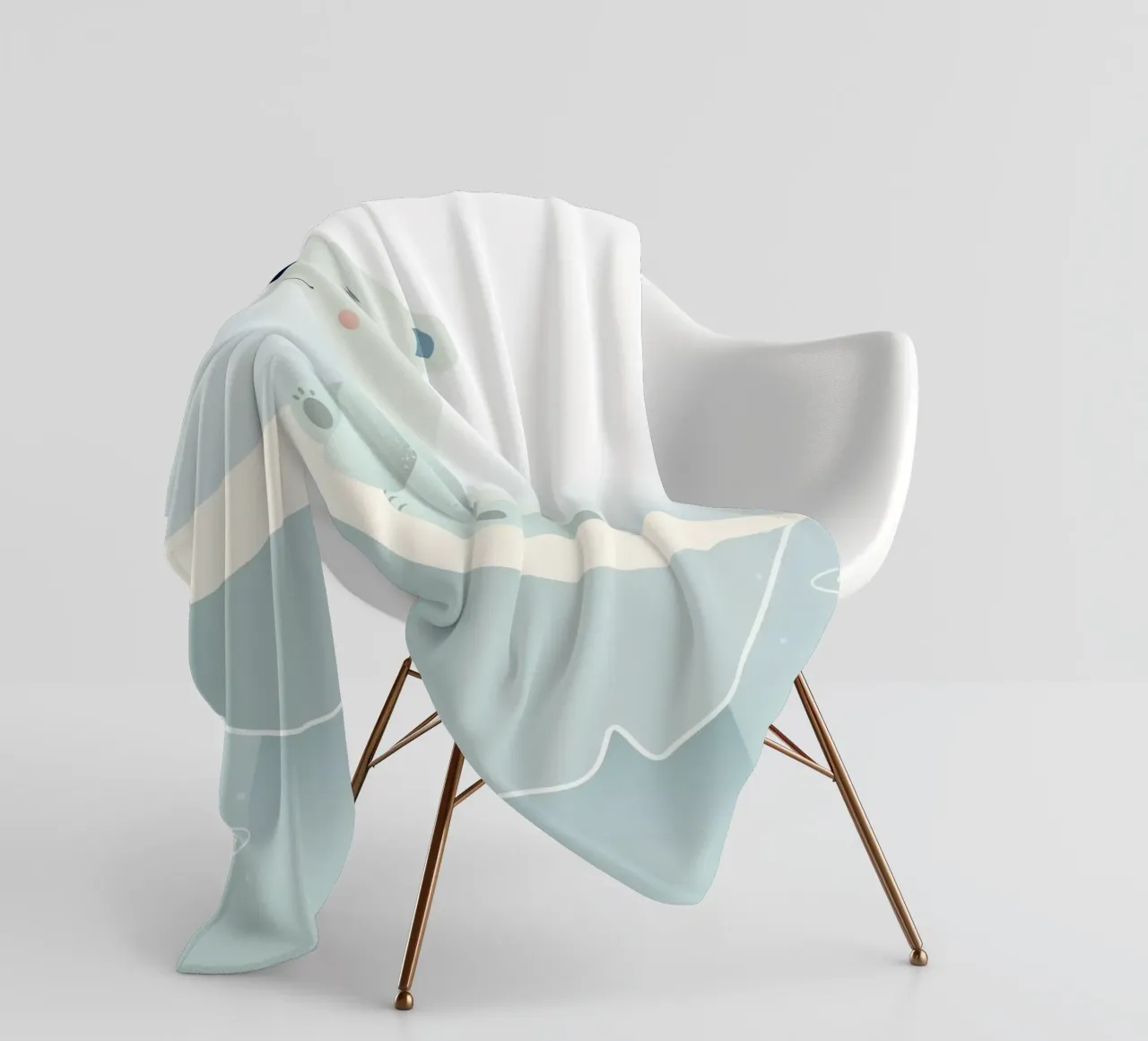 Sognare un orso polare su una banchisa coperta in pile da namosh
