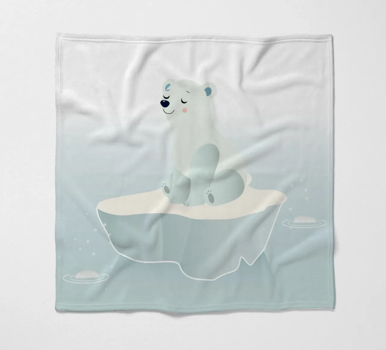 Sognare un orso polare su una banchisa coperta in pile da namosh