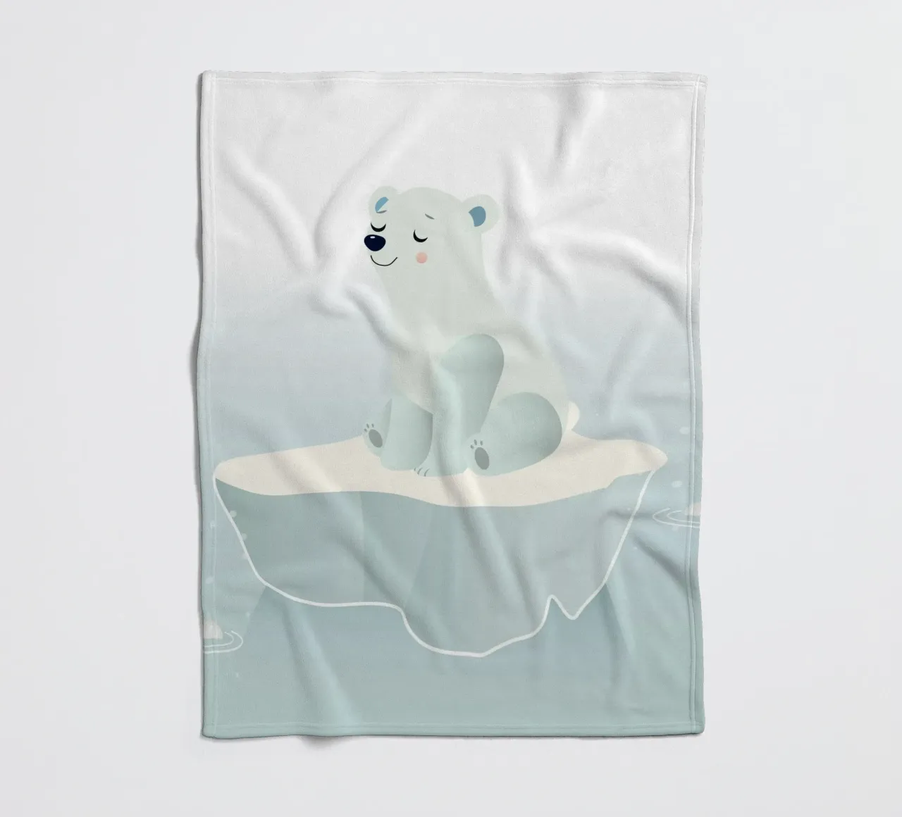 Sognare un orso polare su una banchisa coperta in pile da namosh