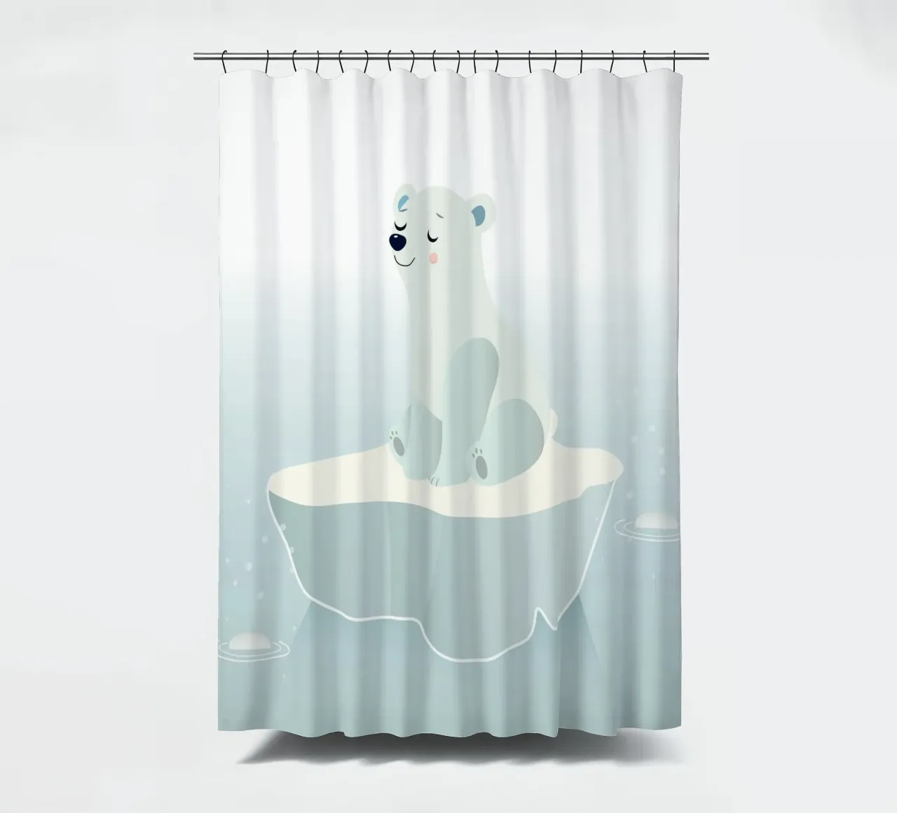 Sognare un orso polare su una banchisa tenda da doccia da namosh