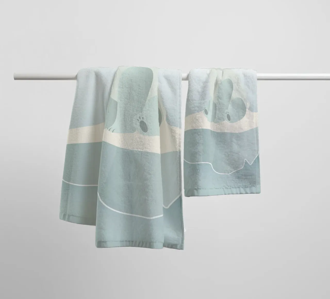 Sognare un orso polare su una banchisa asciugamano da bagno da namosh