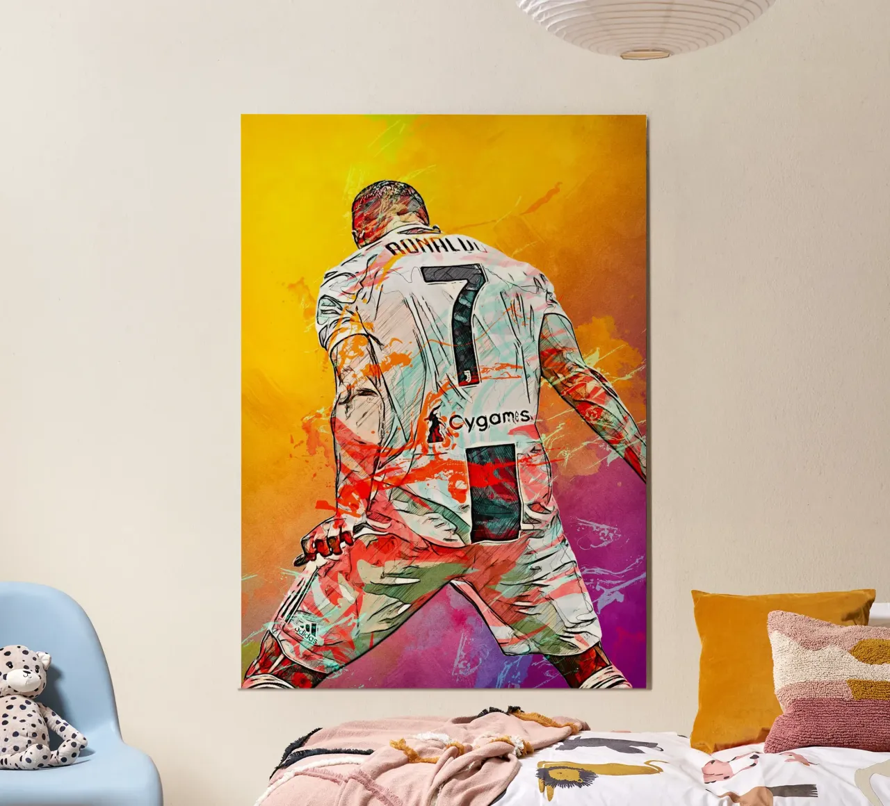 Cristiano Ronaldo Juventus carta hahnemühle da tenten