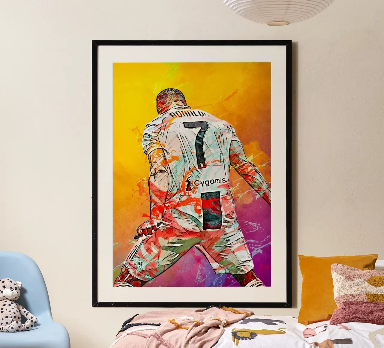 Cristiano Ronaldo Juventus carta hahnemühle da tenten