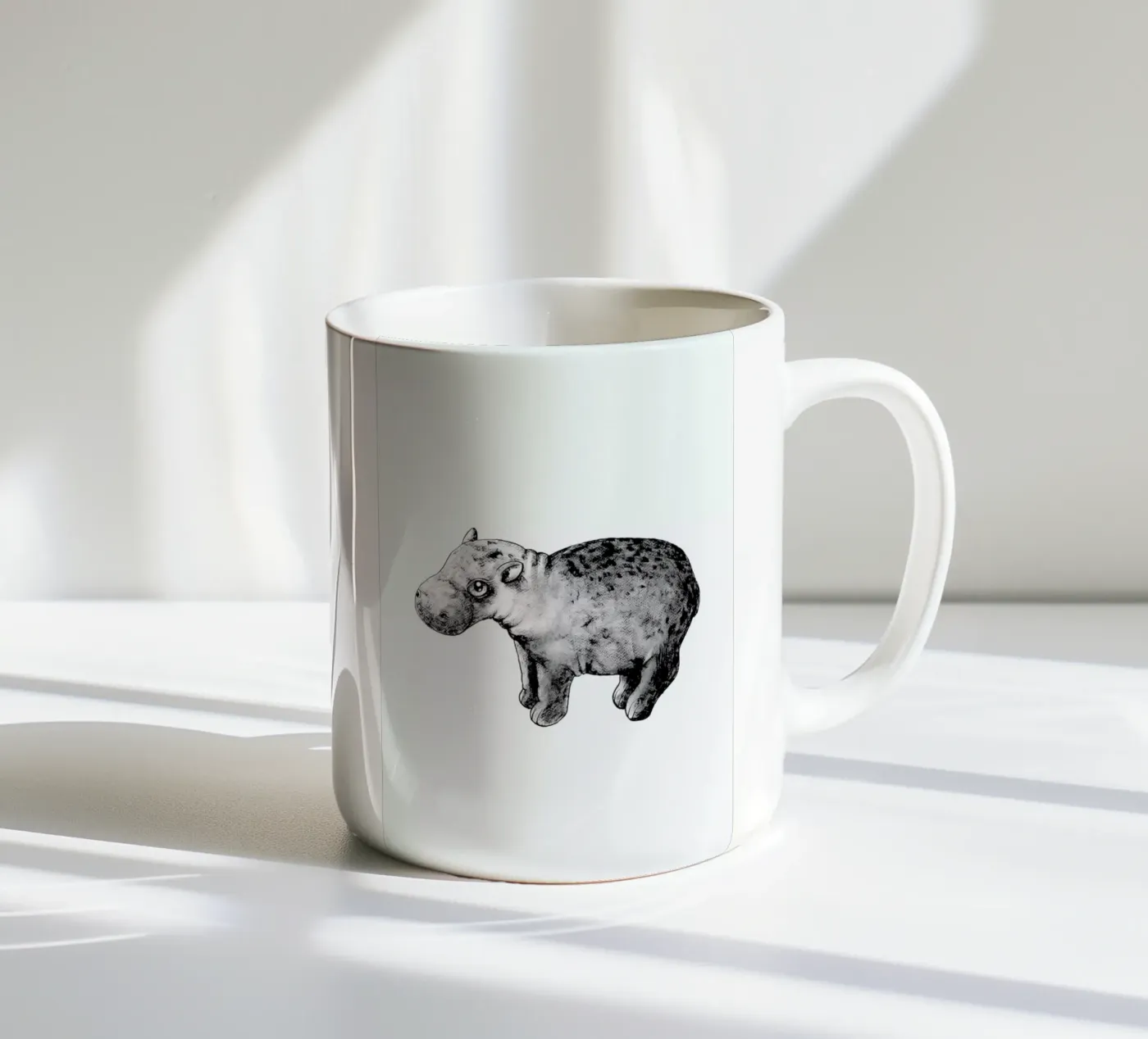 Hippo ceramic mug by Tvinkla