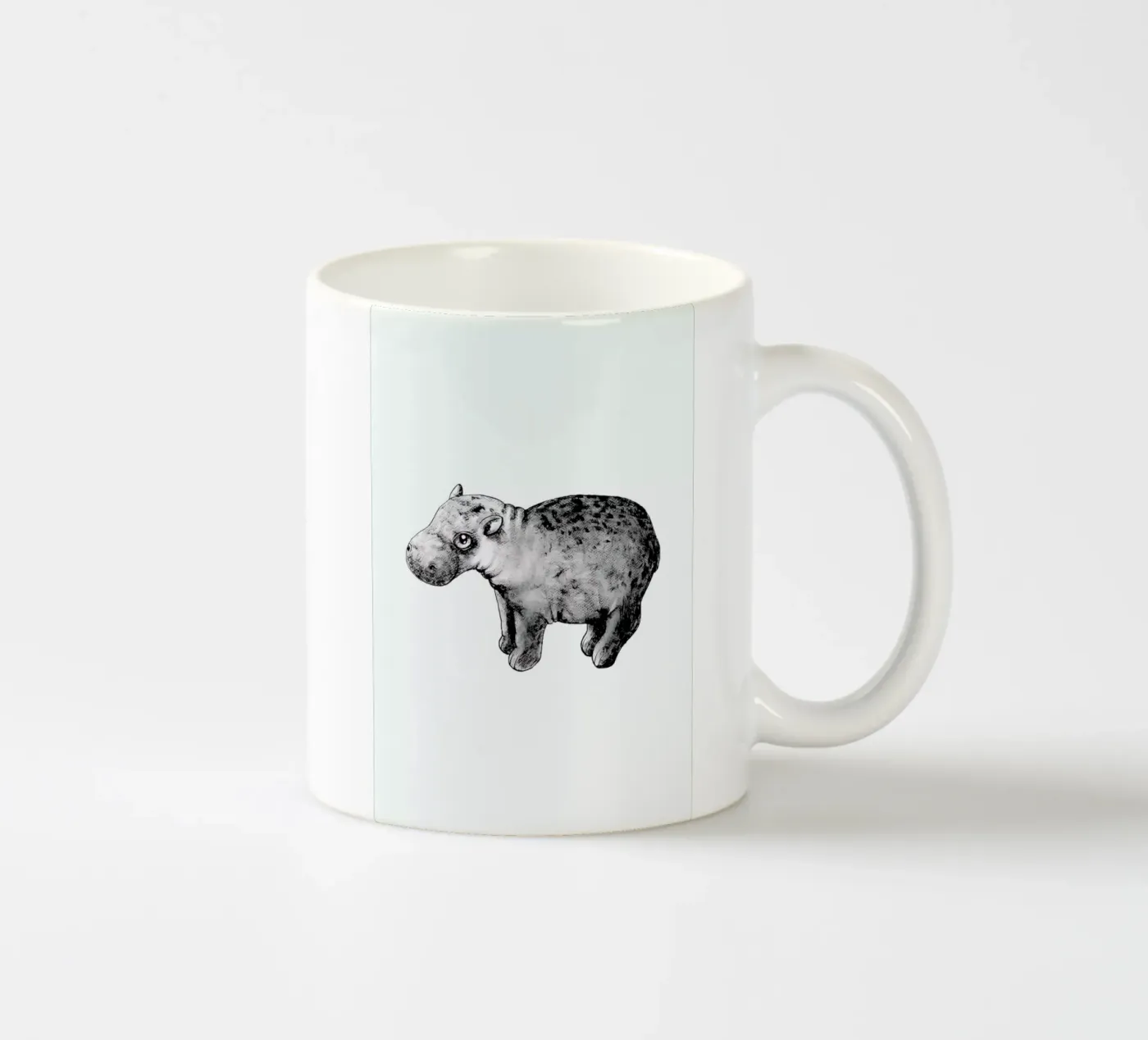 Hippo ceramic mug by Tvinkla