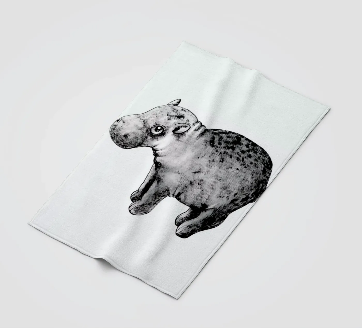 Hippo Fleecedecke von Tvinkla