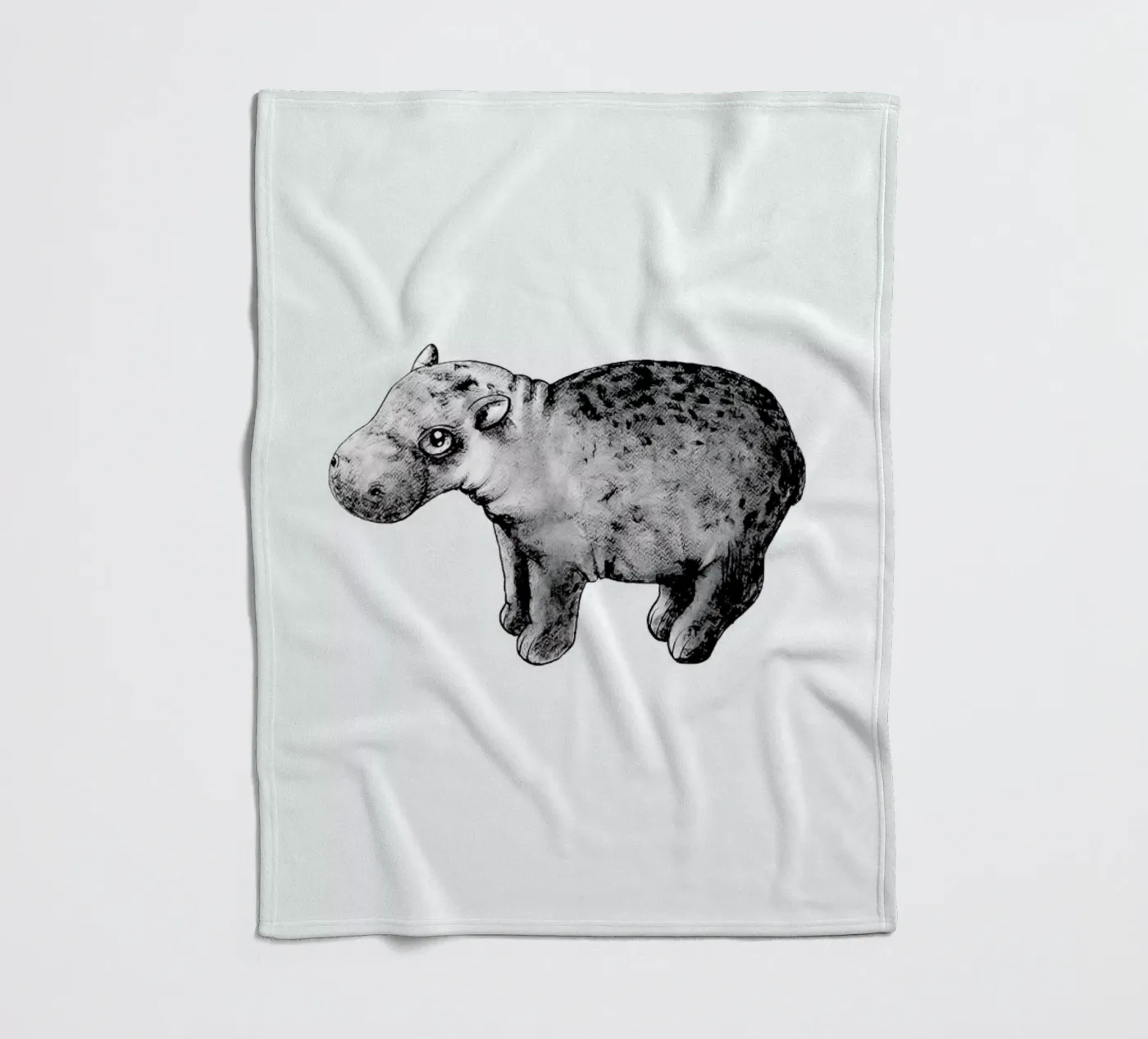 Hippo Fleecedecke von Tvinkla