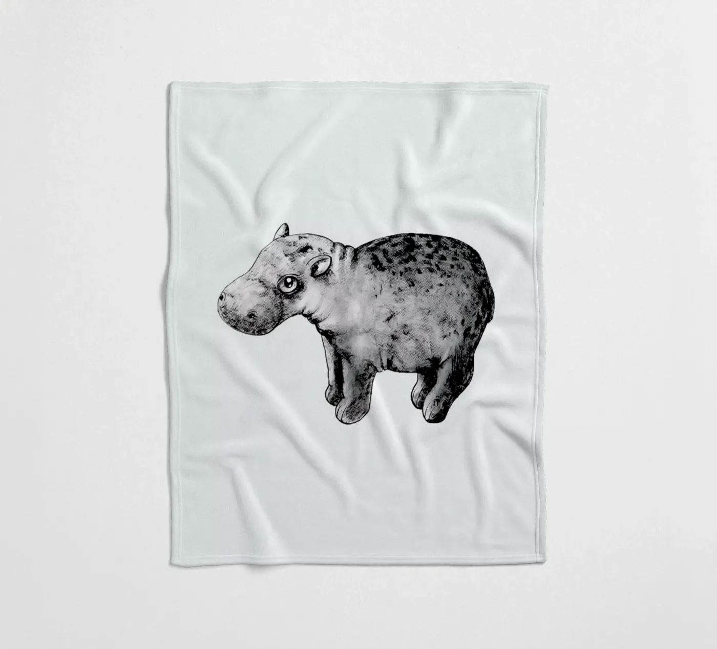 Hippo Fleecedecke von Tvinkla