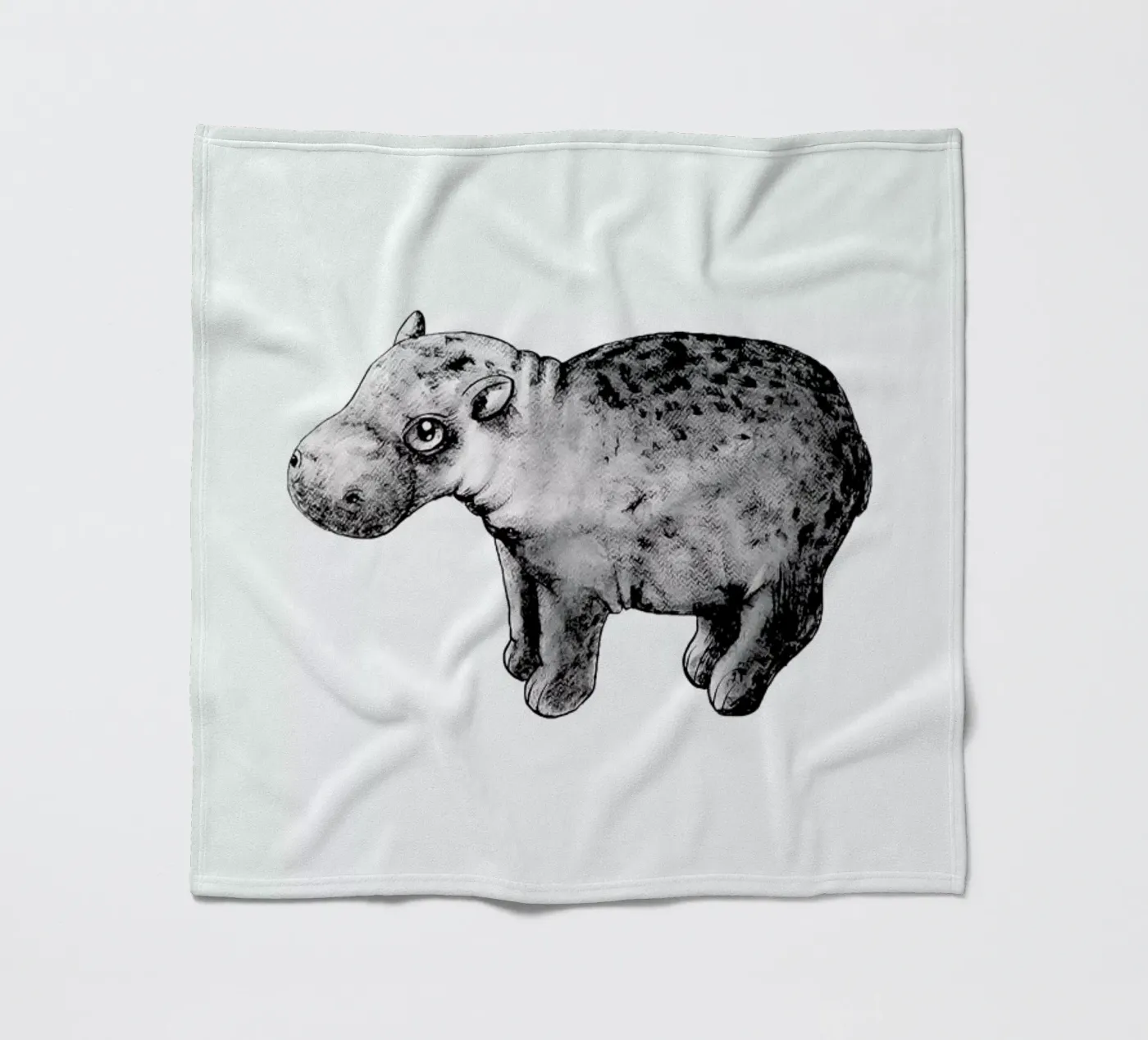 Hippo Fleecedecke von Tvinkla