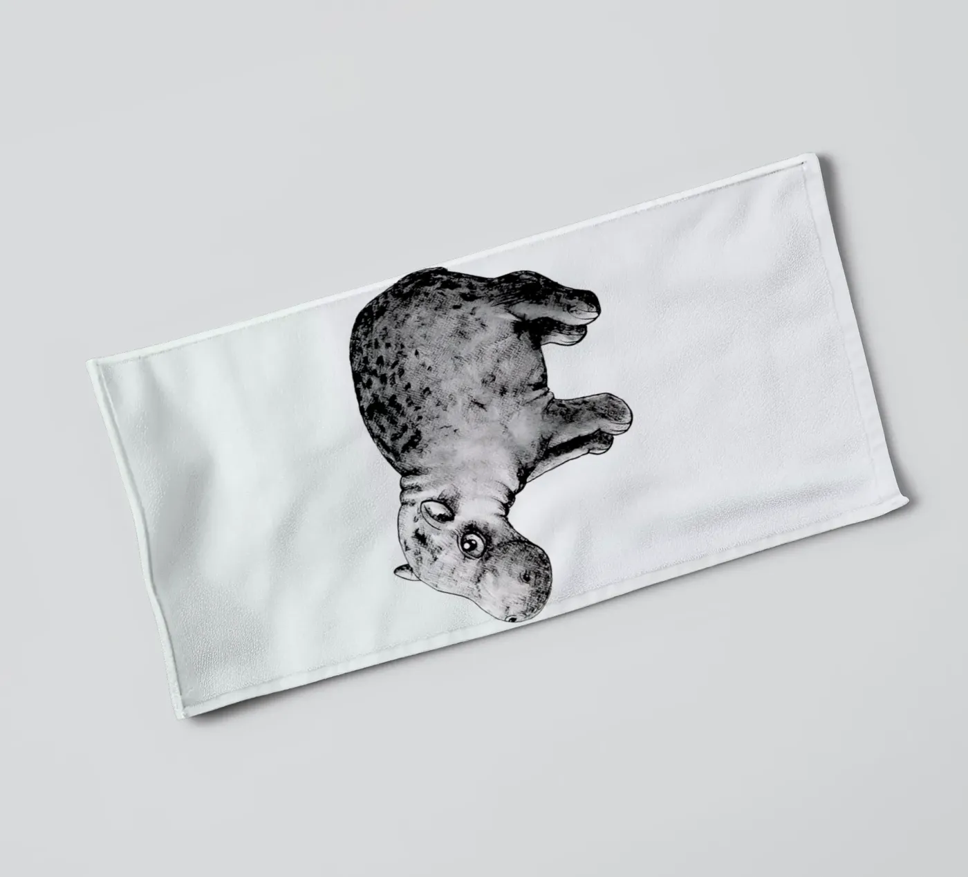 Hippo asciugamano da bagno da Tvinkla