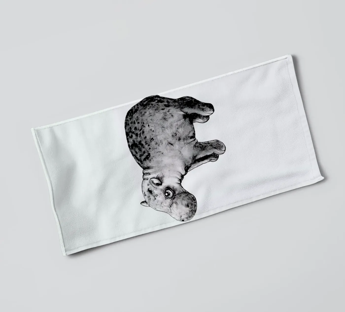 Hippo badhanddoek van Tvinkla