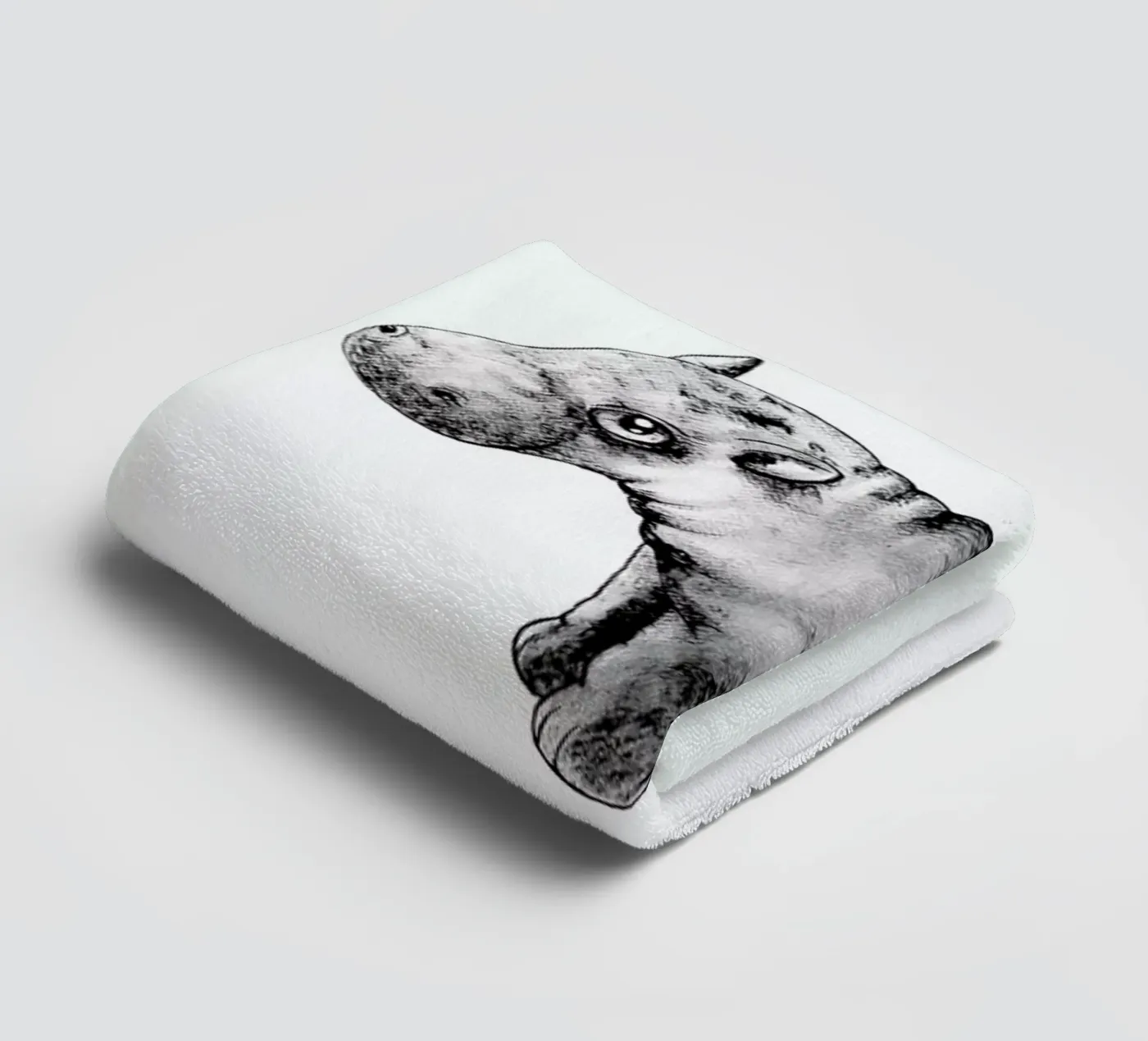Hippo badhanddoek van Tvinkla