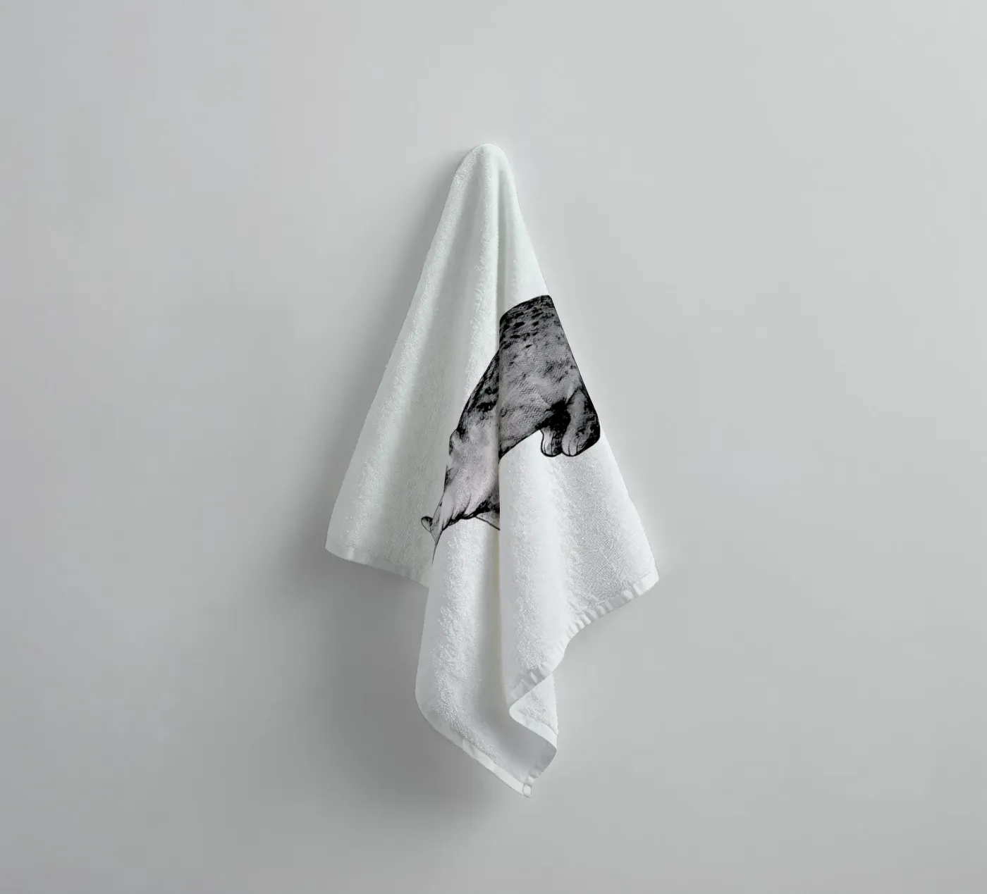 Hippo badhanddoek van Tvinkla