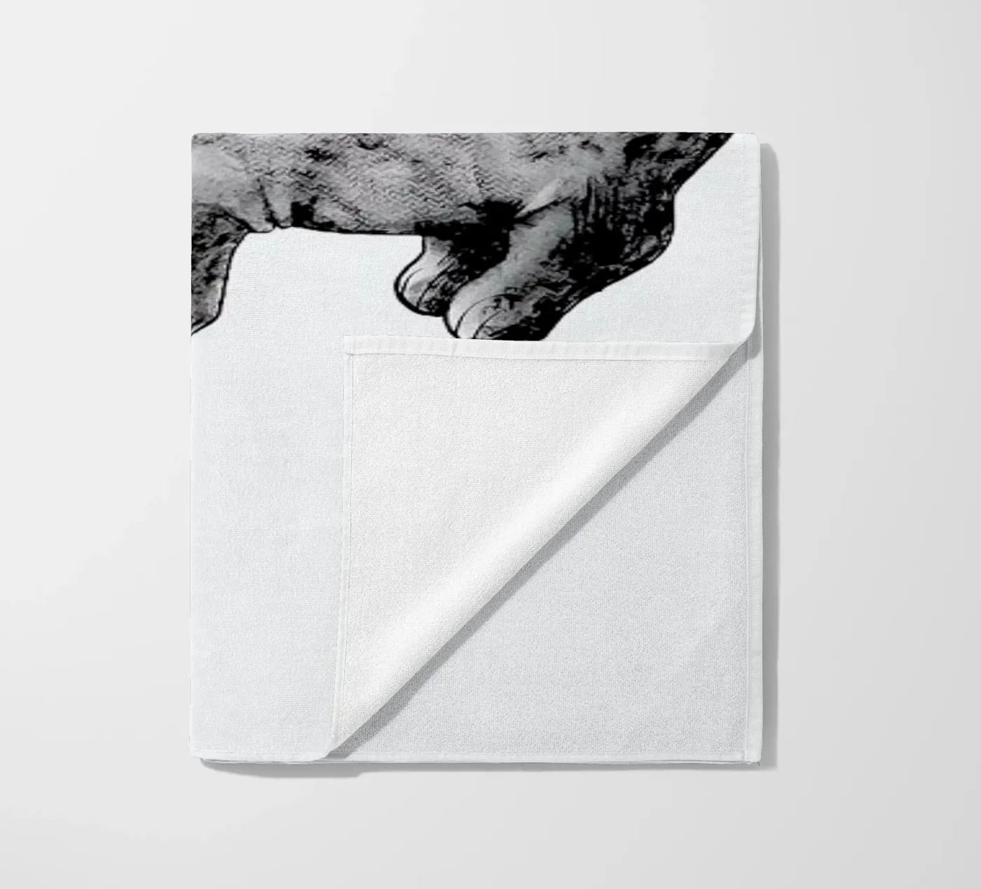 Hippo beach towel by Tvinkla