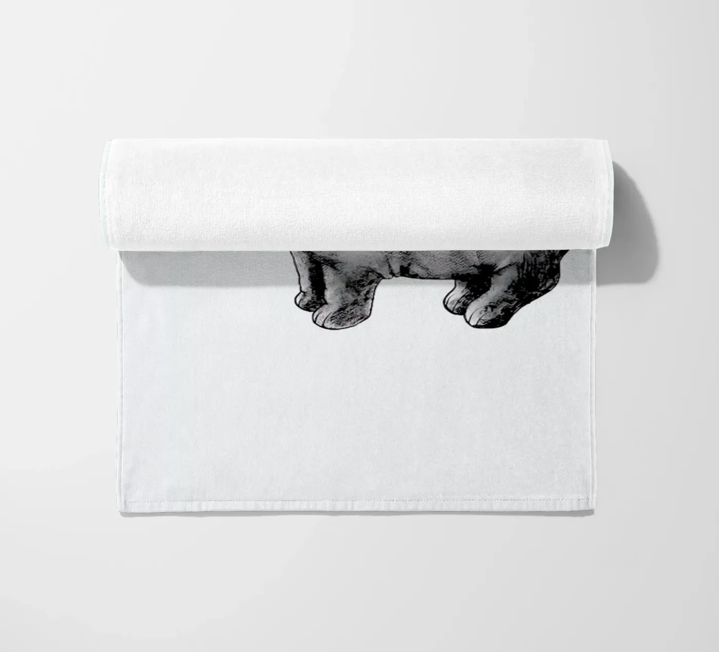 Hippo beach towel by Tvinkla