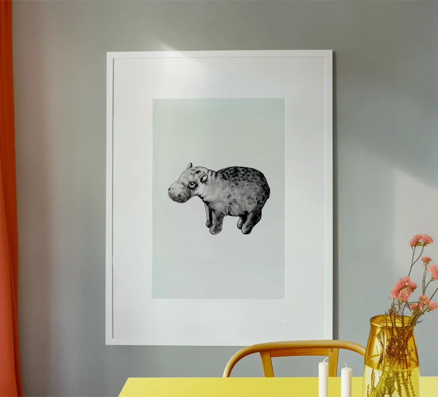 Hippo poster van Tvinkla