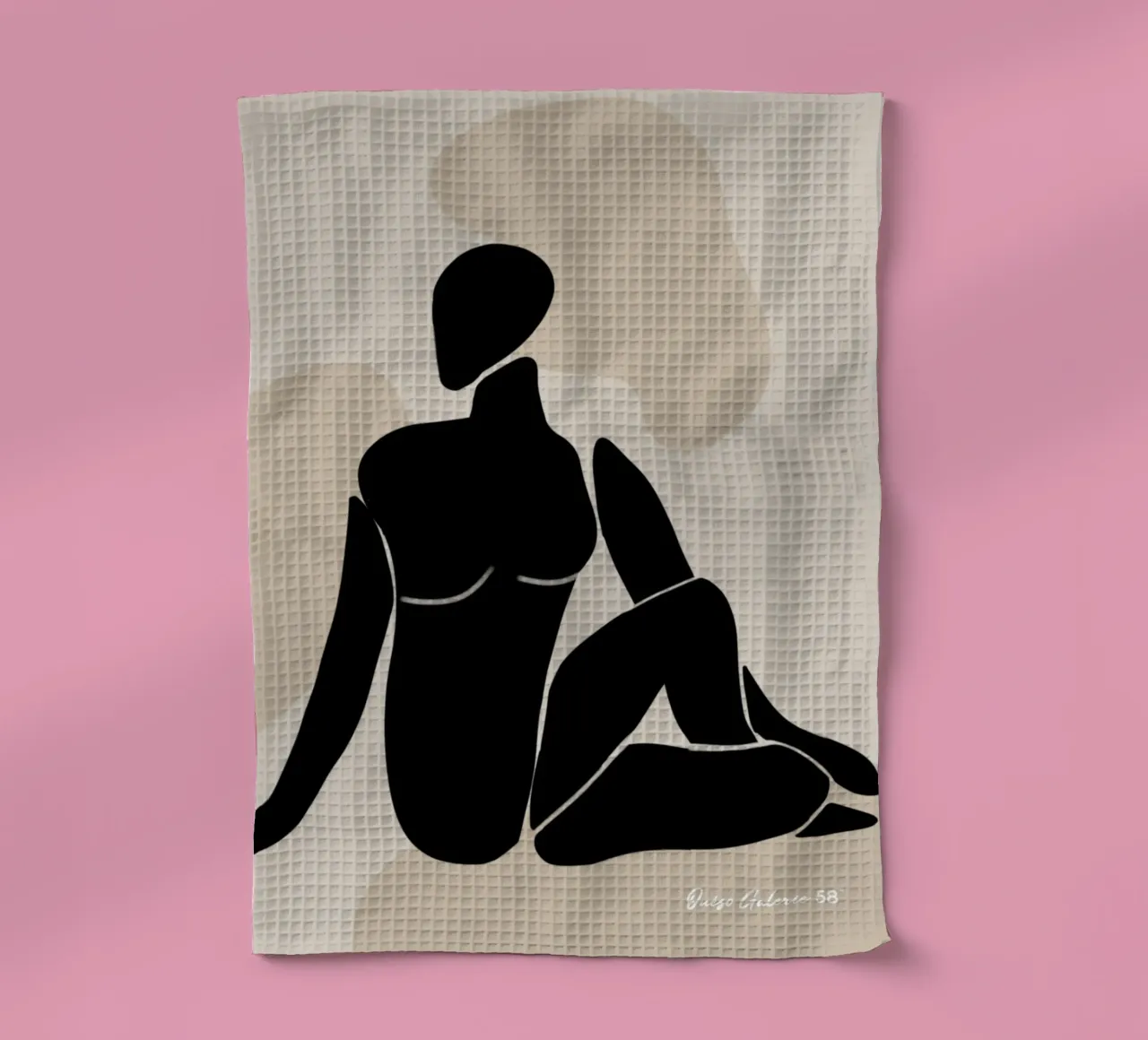 Golden Breeze tea towel by Mike Leymi
