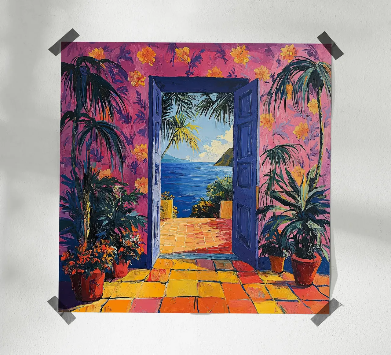 Matisse inspiriert "Gemalte Pfade" Hahnemühle von Nikis Art Studio