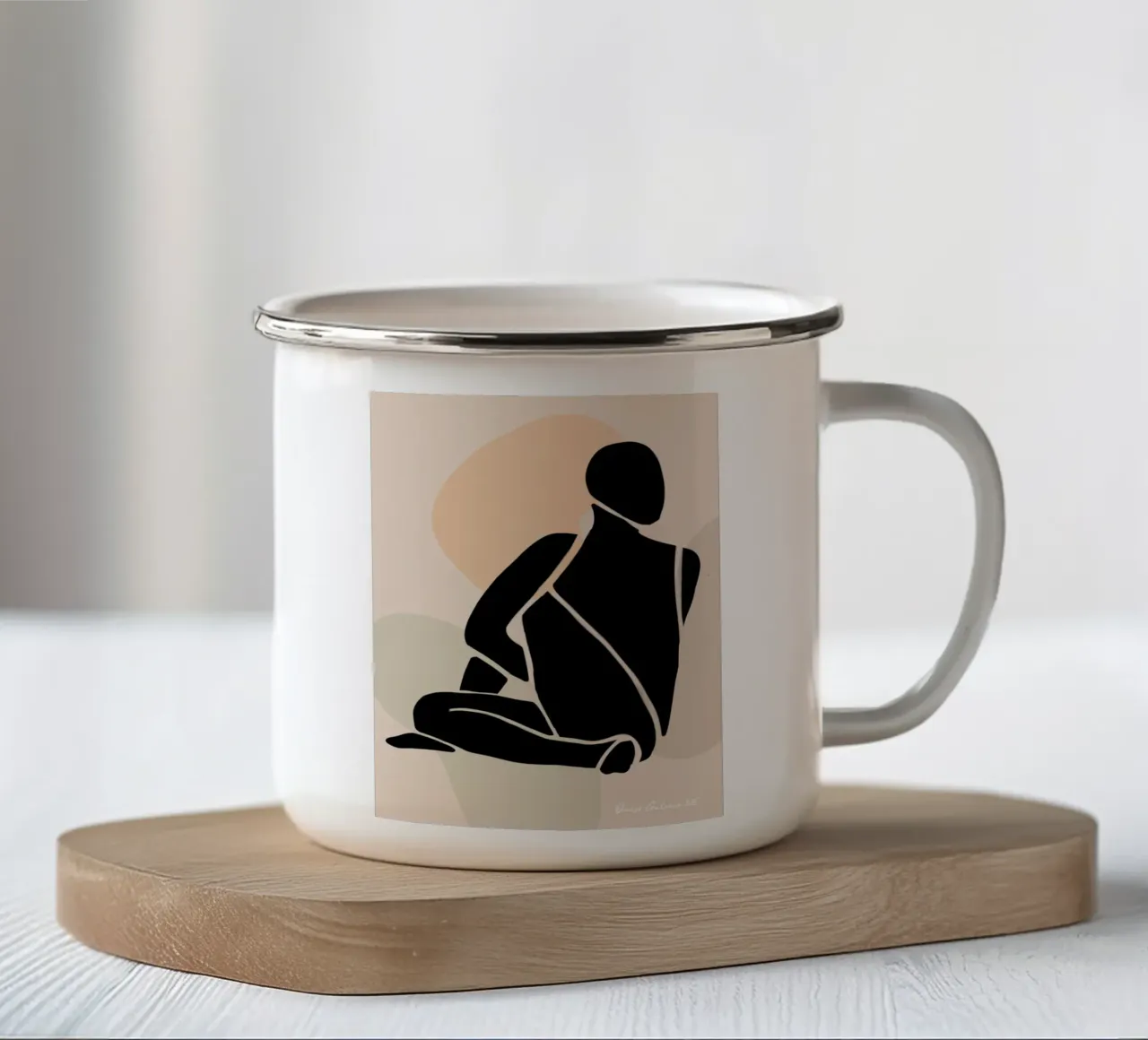 Dusky Whispers tazza in smalto da Mike Leymi