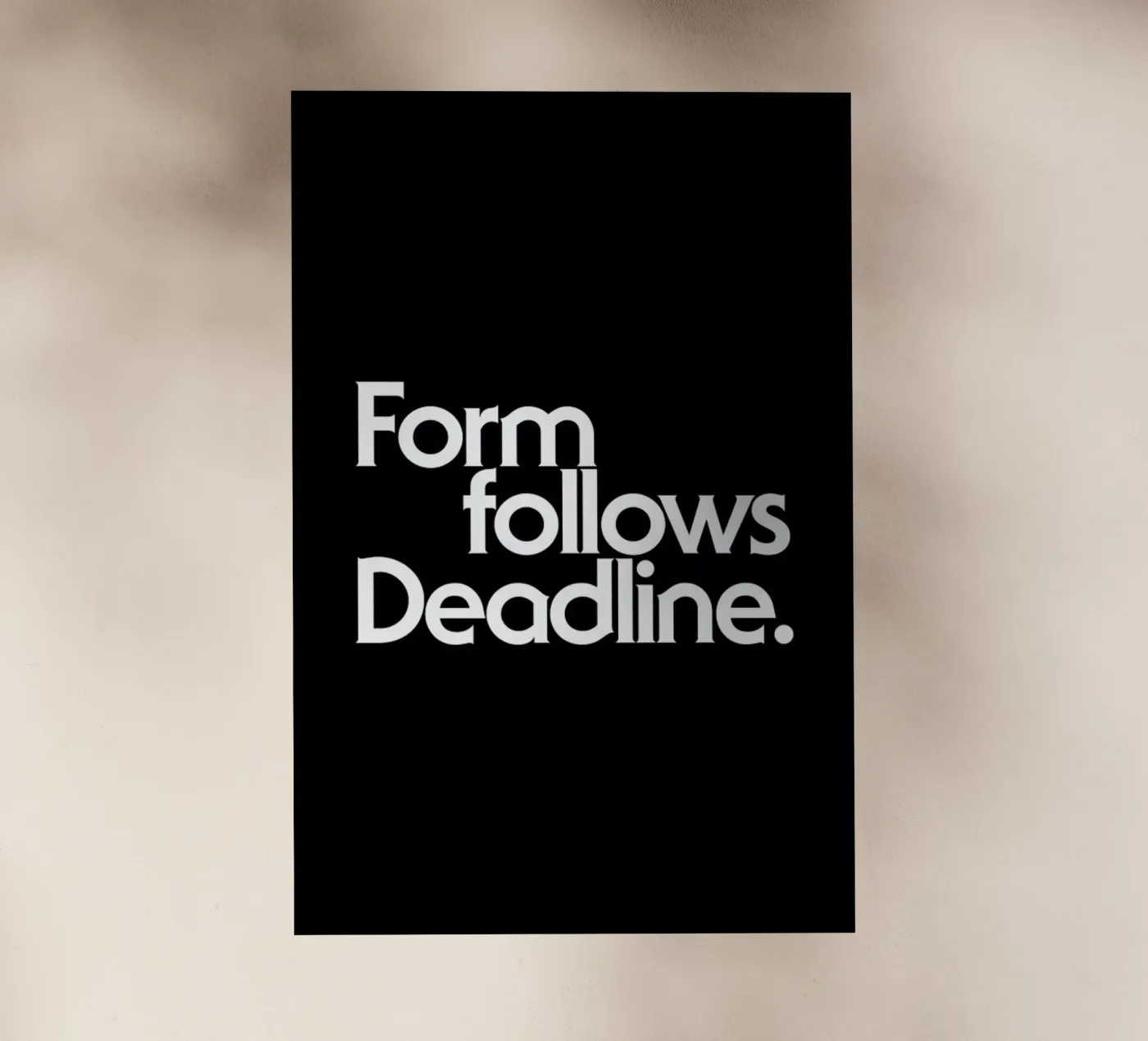 Deadline Black pellicola backlit da Designliga Products GmbH & Co. KG