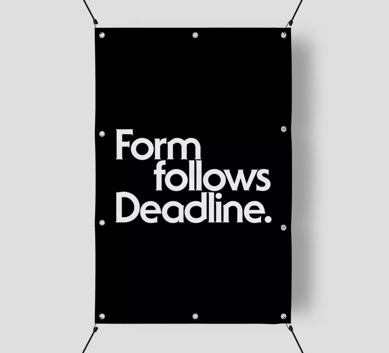 Deadline Black telo in pvc da Designliga Products GmbH & Co. KG