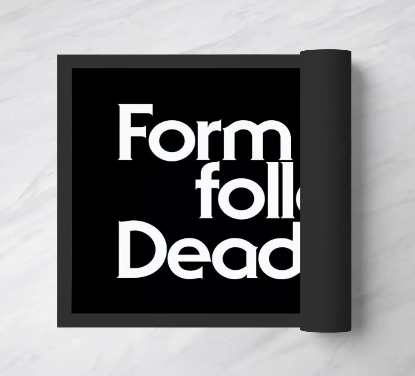 Deadline Black deurmat van Designliga Products GmbH & Co. KG