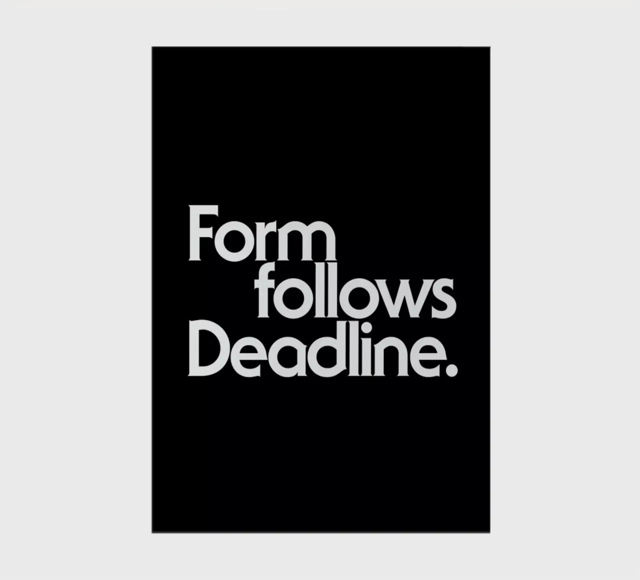Deadline Black notebook by Designliga Products GmbH & Co. KG