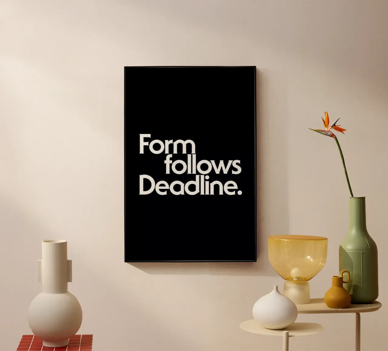 Deadline Black plexiglass da Designliga Products GmbH & Co. KG