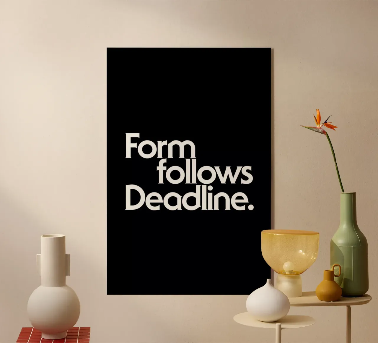 Deadline Black plexiglass da Designliga Products GmbH & Co. KG