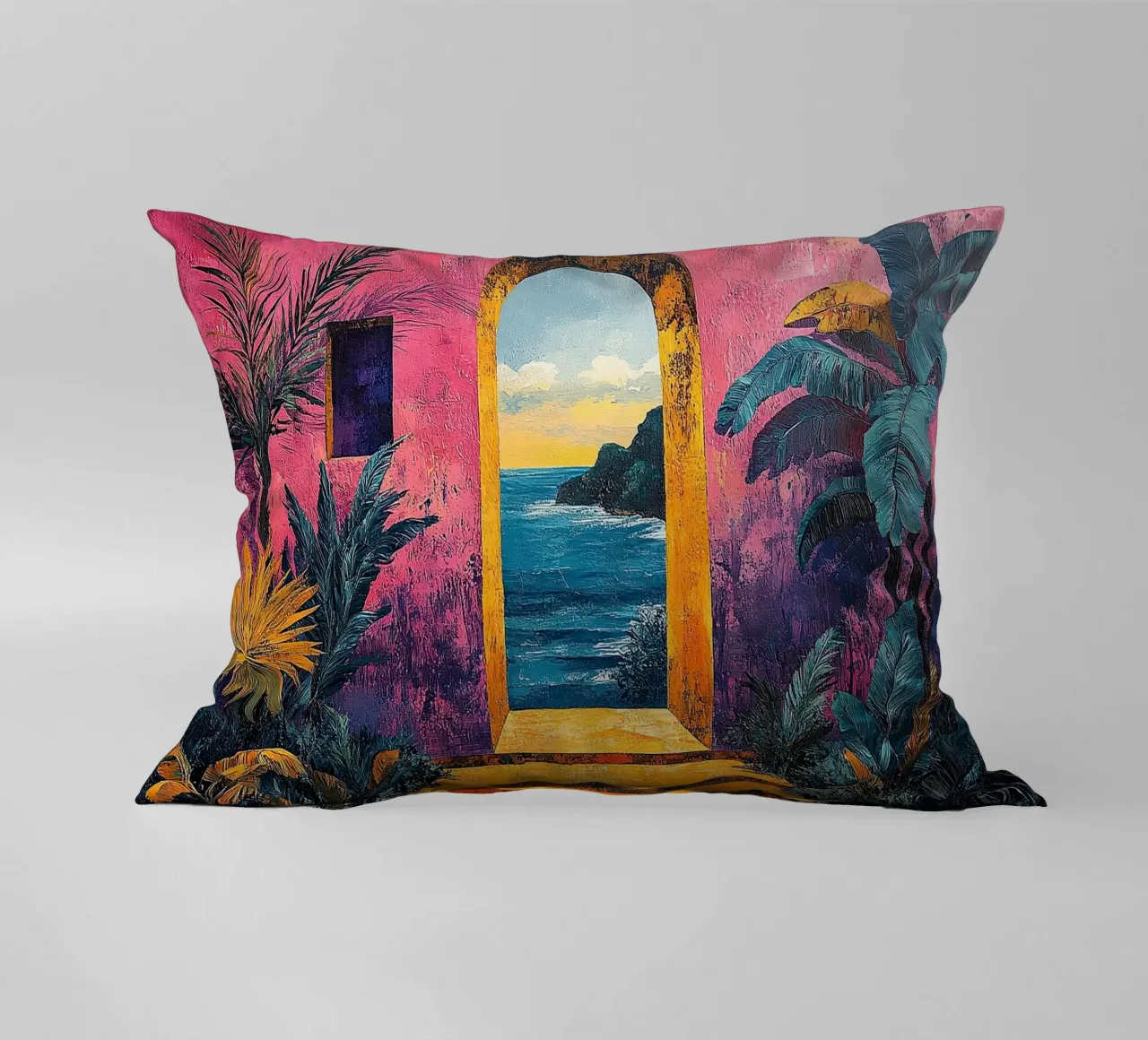 Matisse inspiriert Open Door cuscino da Nikis Art Studio
