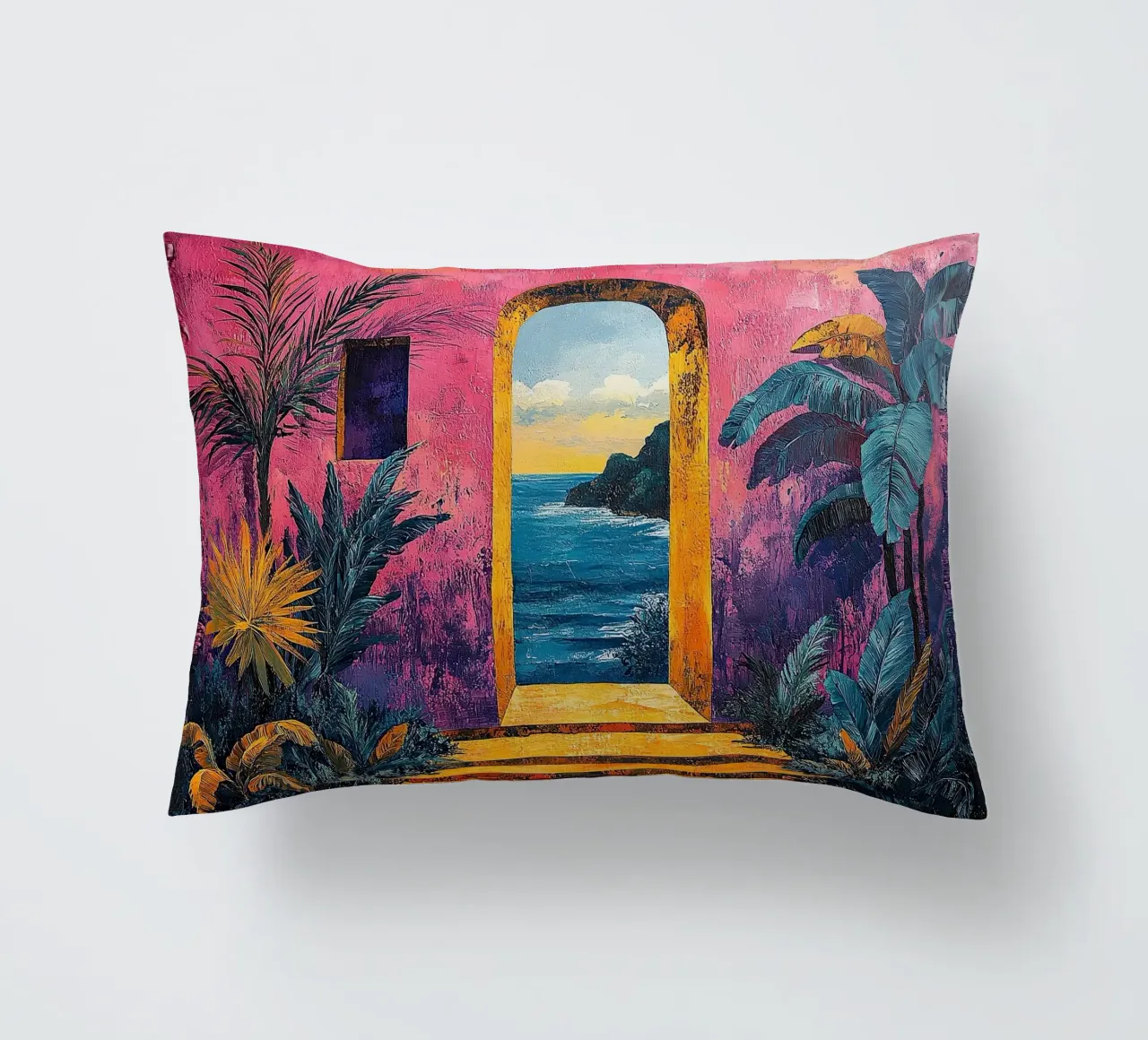 Matisse inspiriert Open Door cuscino da Nikis Art Studio