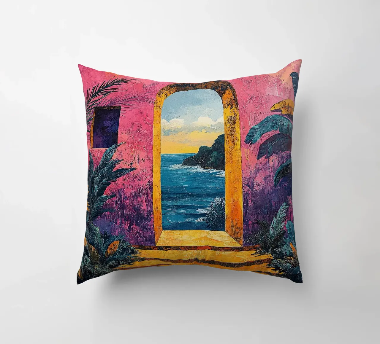 Matisse inspiriert Open Door cuscino da Nikis Art Studio